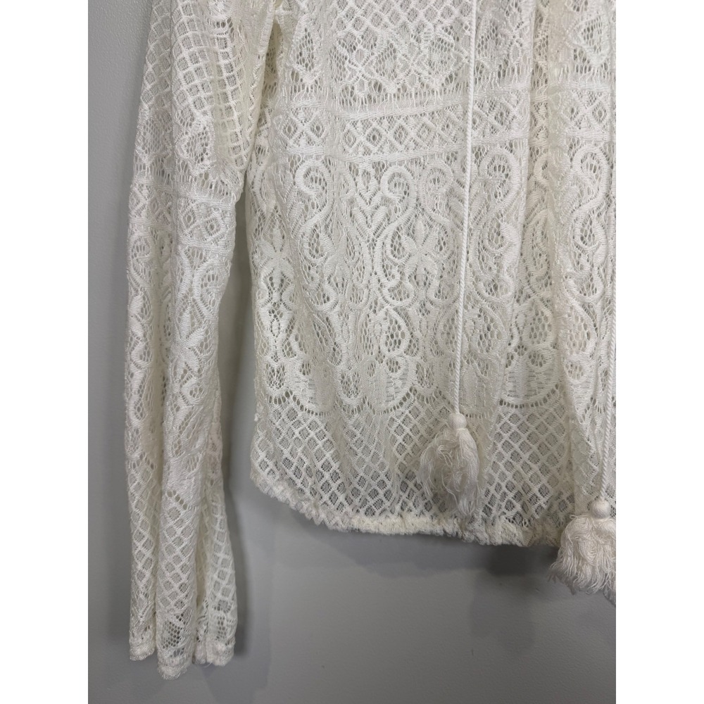 Charlotte Russe Womens Top Large Boho  Fairy Cottagecore Festival Indie Lace - Picture 5 of 9
